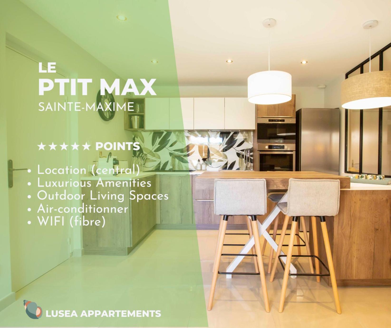 Le Ptit Max Centre Ville - Terrasse سانت ماكسيم المظهر الخارجي الصورة